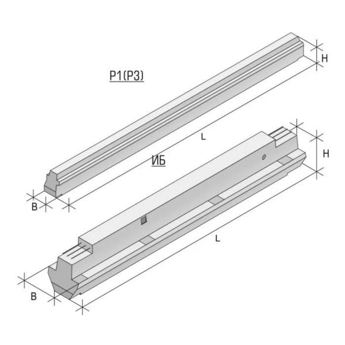Ригель железобетонный Р7-7-1С